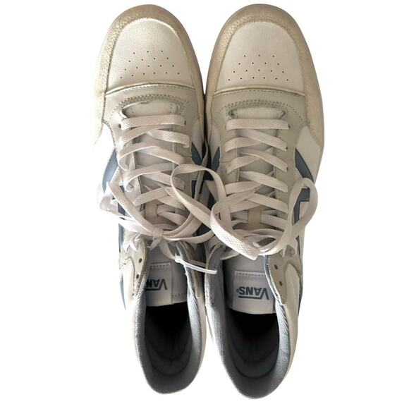 Vans Lowland Hi Serio Collection White Blue Mens Size 12 NWOB - Picture 8 of 9